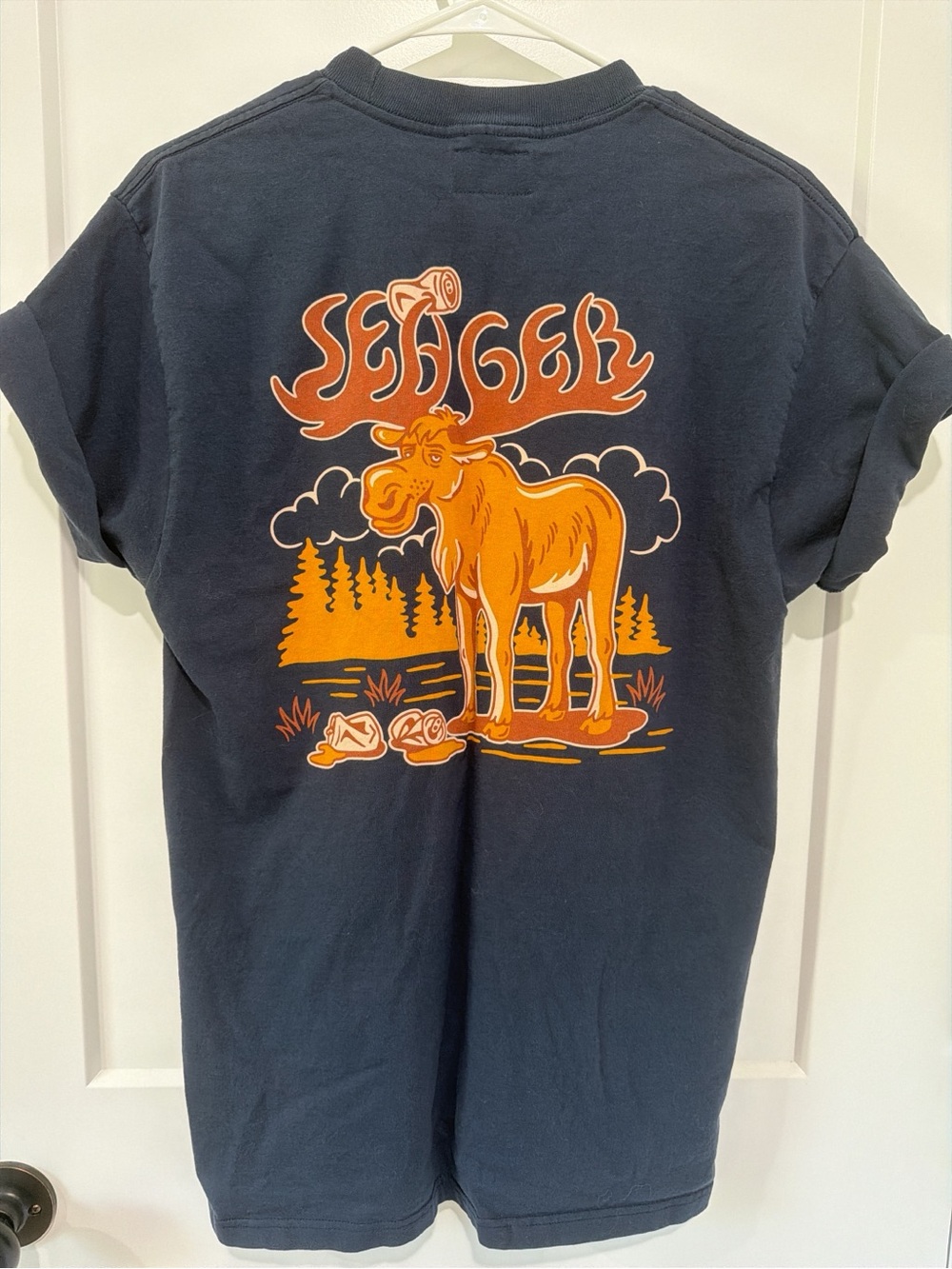 Navy Seager T-shirt Party Moose